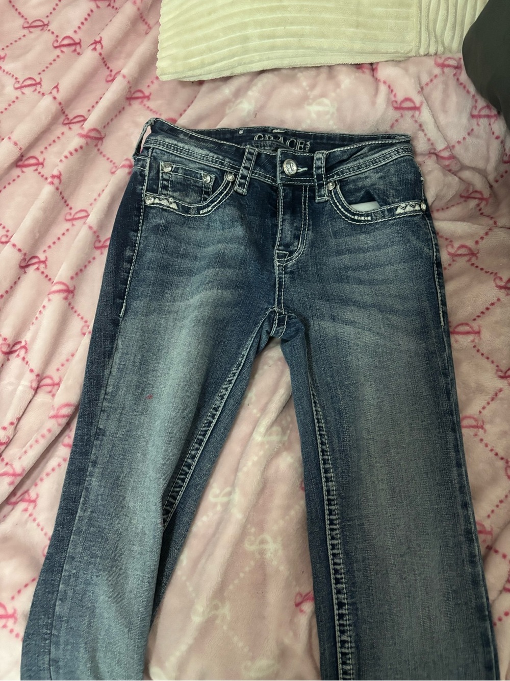 Grace Women’s Faded Blue Skinny Jeans